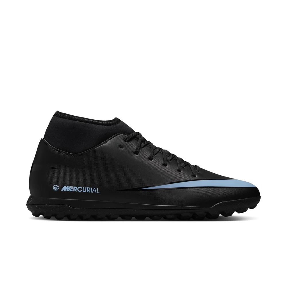 Mens Sz 10 Nike Mercurial Superfly10 Academy TF High Soccer Black/Blue NEW